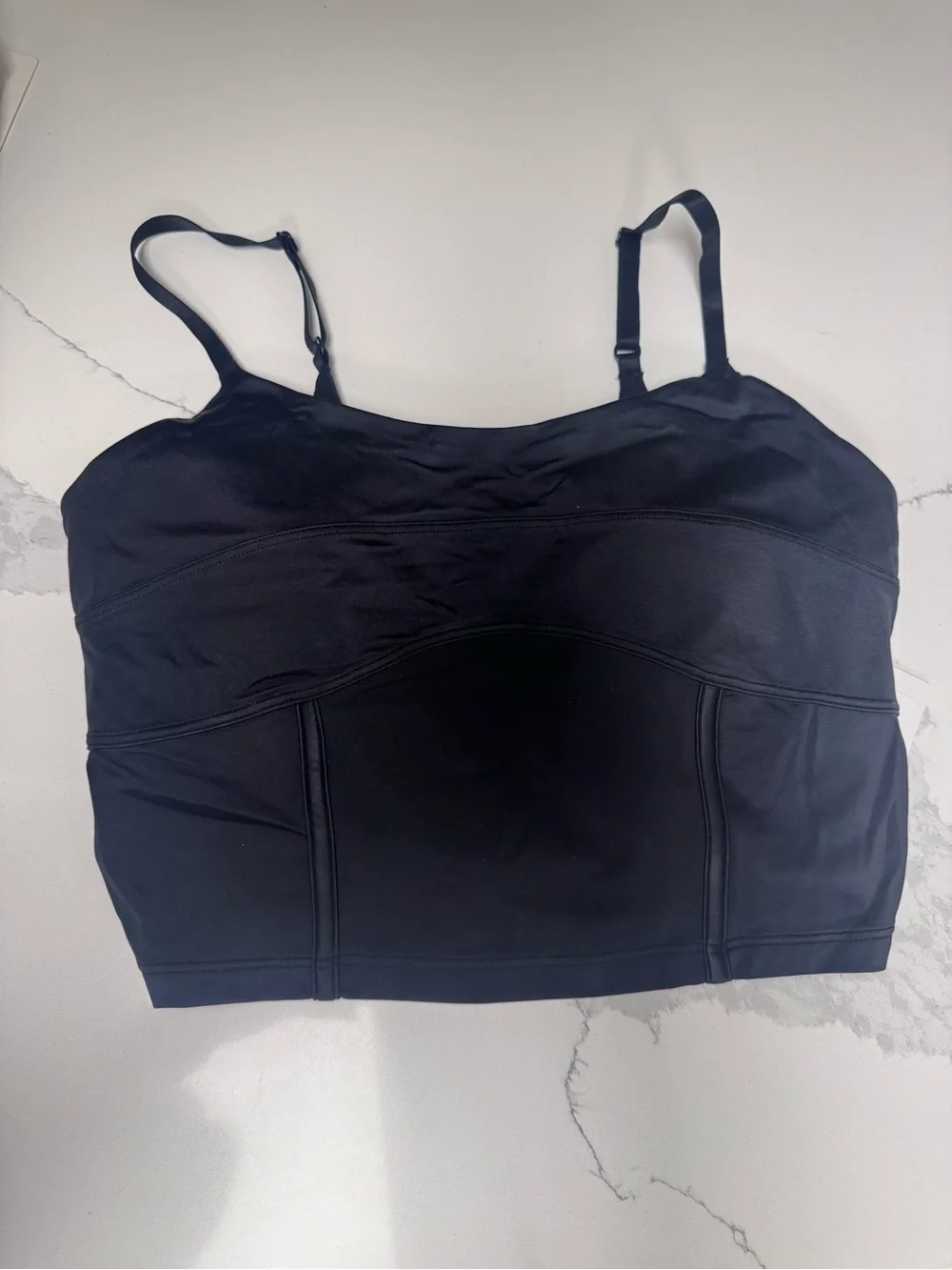 lululemon athletica Black Longline Bralette Cami